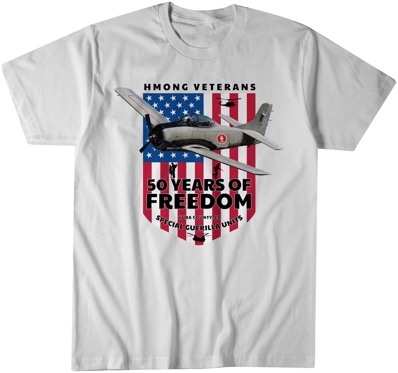 50 Years of Freedom Hmong Veterans T-Shirt